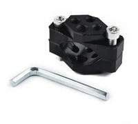 Eawfgtuw Support de fixation pour guidon de moto en alliage d'aluminium 17-42 mm pour spot LED ou feu de brouillard, noir