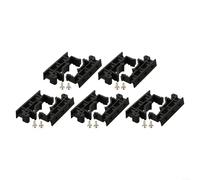 Eawfgtuw Support de montage sur rail DIN, support de montage pour circuit imprimé électronique, 35 mm, ensemble de support industriel (noir)