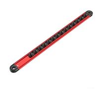 Eawfgtuw Support de rail magnétique pivotant à 360° avec supports à clip de 6,3 mm, support en aluminium robuste et clips rotatifs en nylon pour outils de garage et d'atelier (12,7 mm)