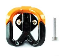 Eawfgtuw Support de sac à bagages double en alliage d'aluminium avec fermeture à ressort, ajustement habituel pour la plupart des modèles de moto (orange)