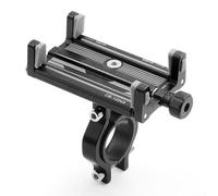 Eawfgtuw Support de téléphone en alliage d'aluminium pour vélo avec rotation à 360 °, verrouillage sécurisé à quatre griffes pour guidon de 22,2 à 31,8 mm, support mobile réglable pour 58-88 mm