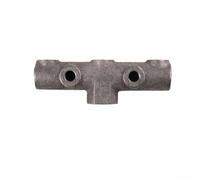 Eawfgtuw Support horizontal à six voies pour compresseur d'air entraîné par courroie, collecteur en fonte avec filetages métriques 14 x 1,5 et G1/4, compatible avec manomètres (ness 20 mm)