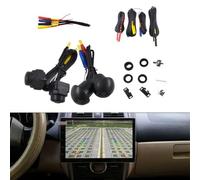 Eawfgtuw Système de caméra de voiture à 360 degrés - Vue panoramique panoramique - IP68 - En métal ABS - Qualité vidéo HD - Pour système de surveillance de véhicule