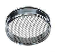 Eawfgtuw Tamis de test de laboratoire, 20 cm de diamètre, cadre chromé avec maille en acier inoxydable, pour test d'échantillons, tests pharmaceutiques, analyse industrielle (maille 18)