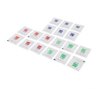 Eawfgtuw Tampon de solution d'étalonnage de pH 4.01, 6.86, 9.18 pour testeur de pH-mètre, sachets de poudre pré-mesurés, précis à ± 0,01 unité de pH à 25 °C, compatible avec (18 pièces)