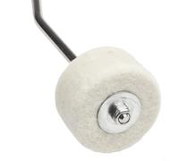 Eawfgtuw Tapis de batteur en feutre pour grosse caisse, accessoire d'instrument de percussion, 18,5 x 5 x 3 cm, construction en feutre de coton, léger avec