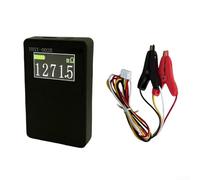 Eawfgtuw Testeur de résistance CC avec écran LCD, plage de mesure de 0,1 milliohm à 20 ohms, précision de 0,03 %, testeur de court-circuit, test Kelvin à quatre fils (petit)