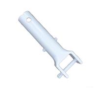 Eawfgtuw Tête d'aspiration de rechange pour piscine, spa, avec clip en V et goupille de verrouillage pour joug, compatible avec perche télescopique standard, blanc
