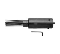 Eawfgtuw Tête de détartreur pneumatique pour marteau pneumatique avec 19 aiguilles en acier à haute teneur en carbone, 3 mm de diamètre, entrée 6,35 mm, pression de travail de 90 psi pour (SKU)