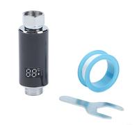 Eawfgtuw Thermomètre d'eau de douche à affichage LED avec thermostat intelligent pour le bain, mesure réelle de 0 °C à 99 °C, puissance hydroélectrique, sécurité tricolore