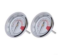 Eawfgtuw Thermomètre pour couvercle de barbecue avec construction en acier inoxydable M10 x 45 mm Indicateur de chaleur précis Compatibilité polyvalente Installation facile