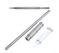 Eawfgtuw Tige d'extension de 26 cm avec adaptateur à libération rapide pour marteau perforateur rotatif, tige ronde à double tête, fabriquée en acier au chrome vanadium haute résistance