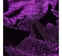 Eawfgtuw Tissu à paillettes 1 x 1,5 m - Maille extensible avec motif - Tissu décoratif pour loisirs créatifs, jupes et accessoires - Bordeaux (violet foncé)