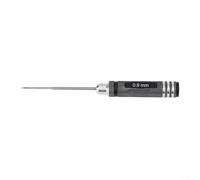 Eawfgtuw Tournevis hexagonal de précision 0,9 à 3,0 mm pour acier HSS avec poignée antidérapante en aluminium pour réparation de modèle RC voiture bateau hélicoptère quadricoptère (0,9 mm)