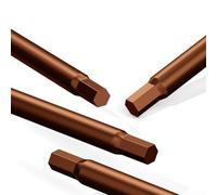 Eawfgtuw Tournevis hexagonal étoile pour H2-H6 mm, pointe magnétique avec poignée en caoutchouc, jeu de clés hexagonales d'atelier (pour H2,5 x 100 mm)