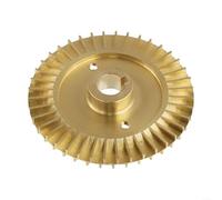 Eawfgtuw Turbine de pompe à eau en laiton auto-amorçante double face en cuivre pour système de tuyaux d'égout usage industriel résidentiel (OD85 mm ID 14 mm)