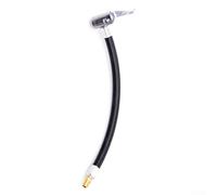 Eawfgtuw Tuyau de gonflage pour pneu de vélo, moto pour tube d'extension avec buse de connexion rapide en cuivre, adaptateur de valve pour haute pression jusqu'à 300 psi, noir (60 cm) (20 cm)