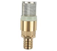 Eawfgtuw Vanne anti-retour en laiton avec filtre en acier inoxydable pour équipement d'arrosage de jardin, raccord de tuyau de 19 mm et 25 mm, comprend un filtre (valves de 2,5 cm + diamètre 25 mm)