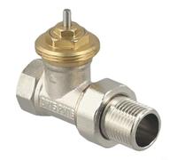 Eawfgtuw Vanne de régulation thermostatique en laiton sans tête, filetage M30 x 1,5 mm, contrôle de température autorégulé pour systèmes de radiateurs, (DN15)