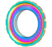 Eawfgtuw Verrou central en alliage d'aluminium pour frein à disque à 6 boulons pour adaptateur, convertisseur de moyeu usiné CNC pour axe traversant QR de 9 mm et axe traversant de 12/15 mm, finition