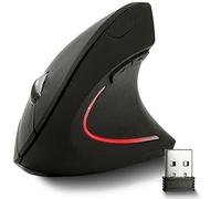 Eaxus® Ergonon Souris verticale sans fil - Souris USB verticale ergonomique - 6 boutons - Noir