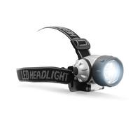 Eaxus® Lampe frontale à 7 LED - lampe de lecture/lampe frontale à 3 modes d'éclairage, avec 3 piles AAA, noir