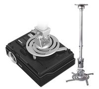 Eaxus® Premium Beamer Mount - Support de plafond et support mural avec tige télescopique, argent