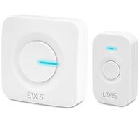 Eaxus® Sonnette sans Fil - Wireless Doorbell, 52 mélodies, Affichage LED, étanche IP56, pour Prise Murale, Blanc