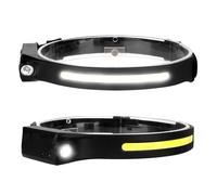 Eaxus Stirnflex Pro - Lampe frontale LED avec grand angle COB et capteur de main - Rechargeable par USB - Pour camping, pêche, jogging et extérieur - 5 modes d'éclairage