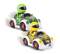 Eaxus® Super Bumper Car - Lot de 2 voitures de crash pour enfant - Pour 2 joueurs - Vert et jaune
