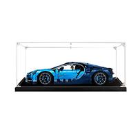 EAYOK Bugatti Chiron 42083 Vitrine en Acrylique pour Technik 42083 (modèle Non Inclus) - sans Colle, Type de Base Noire
