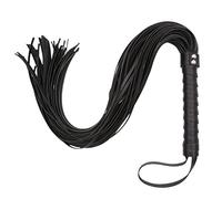 Eayoly Cravache d'équitation pour Chevaux, Fouet d'équitation en Cuir PU Noir cravache Cravache Cheval d'équitation avec poignée Ergonomique