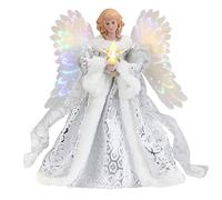 Eayoly Décoration d'ange de Noël, Pendentif Ange au du Sapin de Noël Cime d'arbre d'ange de Noël Décoration d'ange d'arbre de Noël, pour la Décoration de Noël