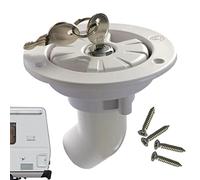 Eayoly Remplissage d'eau Douce pour Camping-Car - Trappe d'entrée d'eau pour Camping-Car,Bouchon Remplissage d'eau étanche verrouillable avec 2 clés pour Camping-Car Caravane RV