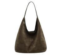 EAZHOP Retro Suede Tote Bag - Femmes grande capacité sac à épaule 35x13x31cm- Convient pour le travail quotidien, les sorties de week-end de shopping (Vert, (35x13x31cm))