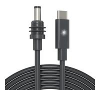 EAZUSE Starlink Câble mini USB C avec voyant lumineux LED, 100 W + source PD Starlink Mini USB C vers DC 3 m