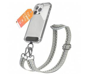 EAZY CASE Chaîne de téléphone portable universelle à suspendre, compatible avec n'importe quelle chaîne de téléphone portable avec étui - Cordon de téléphone portable avec mousqueton pour coque de