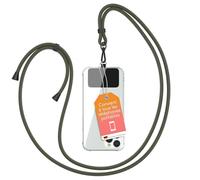 EAZY CASE Chaîne Universelle pour téléphone Portable adaptée à Tous Les Smartphones Tour de Cou Housse avec Cordon Sangle pour téléphone cellulaire adapté à Toutes Les Pochettes Vert - Clips Noirs