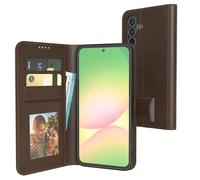 EAZY CASE - Coque à Rabat pour Galaxy A56 Étui téléphone Pliable avec Protection caméra, Fermeture magnétique, Fonction Support et Fente pour Cartes - Coque de téléphone Premium - Marron