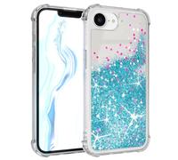EAZY CASE - Coque avec paillettes - compatible avec iPhone 16e, étui pour iPhone 16e, coque en silicone légère brillante, carcasa résistante aux chocs comme protection contre les chutes dans les