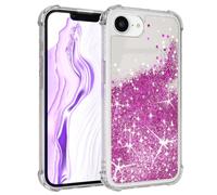 EAZY CASE - Coque de protection à paillettes - compatible avec iPhone 16e, coque pour iPhone 16e, coque en silicone légère avec revêtement brillant, coque de protection résistante aux chocs pour