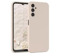 EAZY CASE Coque de protection en silicone pour Galaxy A14 5G, en silicone beige souple, résistante aux chocs, avec protection de l'appareil photo - Fine - Protection en TPU - Bumper - Taupe pastel mat