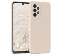 EAZY CASE Coque de protection en silicone pour Galaxy A33 5G, en silicone beige souple, résistante aux chocs, avec protection de l'appareil photo - Fine - Protection de qualité supérieure - TPU