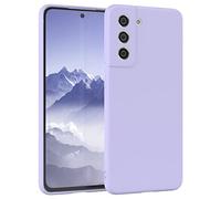 EAZY CASE Coque de protection en silicone pour Galaxy S21 FE 5G, en silicone violet, souple, résistante aux chocs, avec protection de l'appareil photo - Fine - Protection de qualité supérieure - TPU