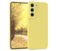 EAZY CASE Coque de protection en silicone pour Galaxy S22 5G, jaune souple, résistante aux chocs, avec protection de l'appareil photo - Fine - Protection TPU - Bumper - Jaune clair pastel mat
