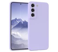 EAZY CASE Coque de protection en silicone pour Galaxy S22 5G - Violet - Souple - Résistant aux chocs - Avec protection de l'appareil photo - Fine - Protection de qualité supérieure - TPU - Bumper