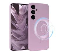 EAZY CASE Coque de protection magnétique en silicone pour Galaxy S25 Plus, en silicone violet, souple, résistante aux chocs, magnétique, avec protection de l'appareil photo, fine protection, TPU