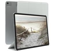 EAZY CASE - Coque de Protection Smartcase pour Tablette Apple iPad Air 13" M3 (2025), étui de Type Flip avec Support, Fonction Sleep Wake Up, en Similicuir Blanc