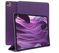 EAZY CASE - Coque de Protection Smartcase pour Tablette Apple iPad Air 13" M3 (2025), étui de Type Flip avec Support, Fonction Sleep Wake Up, en Similicuir Violet