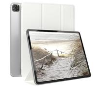 EAZY CASE - Coque de Protection Smartcase pour Tablette Apple iPad Pro 12,9" (2018/2020/2021/2022), étui de Type Flip avec Support, Fonction Sleep Wake Up, en Similicuir Blanc